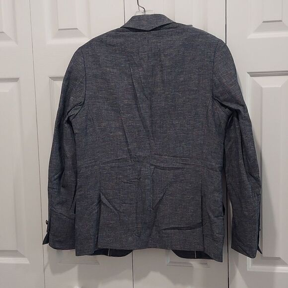 Howe Men’s Blue Cotton Linen Blend Sport Coat Sz 36 - Picture 2 of 14